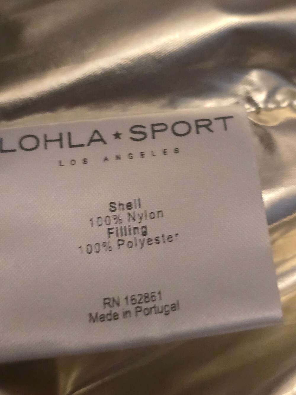 Lohla Sport Metallic Gold Quilted Puffer Vest - Picture 6 of 7